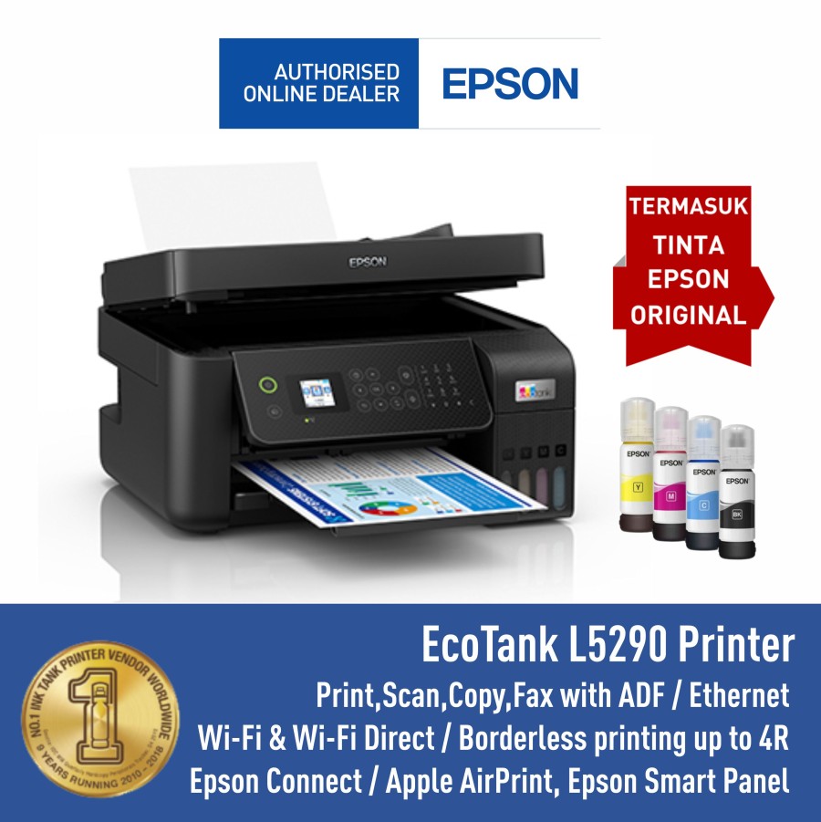 Printer Epson L5290 WiFi All In One - (Print scan copy ADF) F4